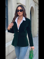Addison - Fluwelen blazer met gouden knoopaccenten Tijdloze luxe met een modern randje 5