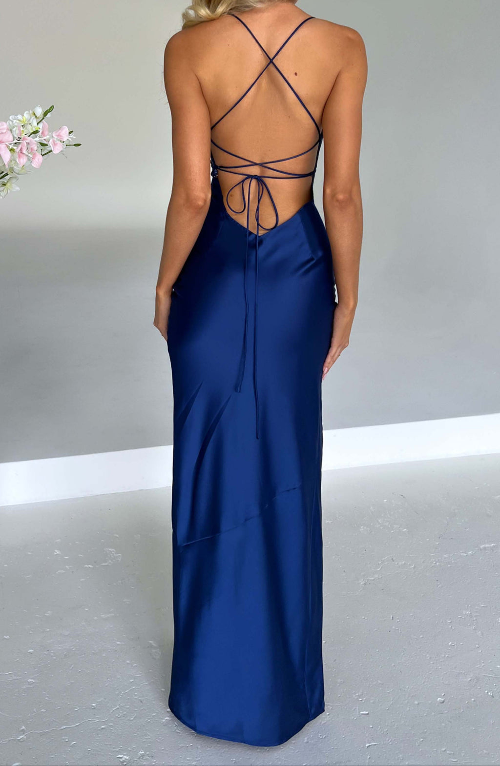 Amira Maxi-jurk - Marineblauw 4