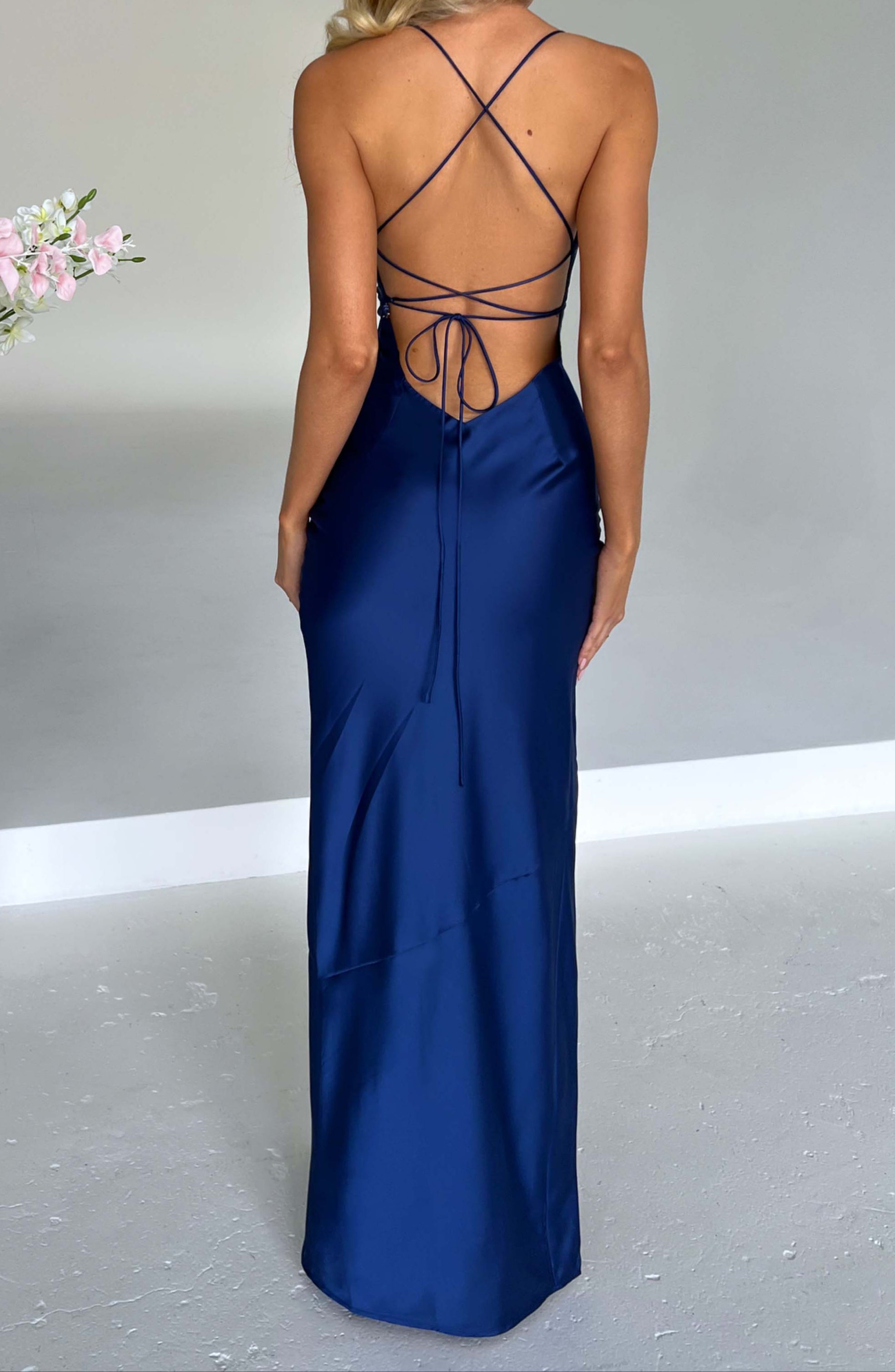 Amira Maxi-jurk - Marineblauw 4