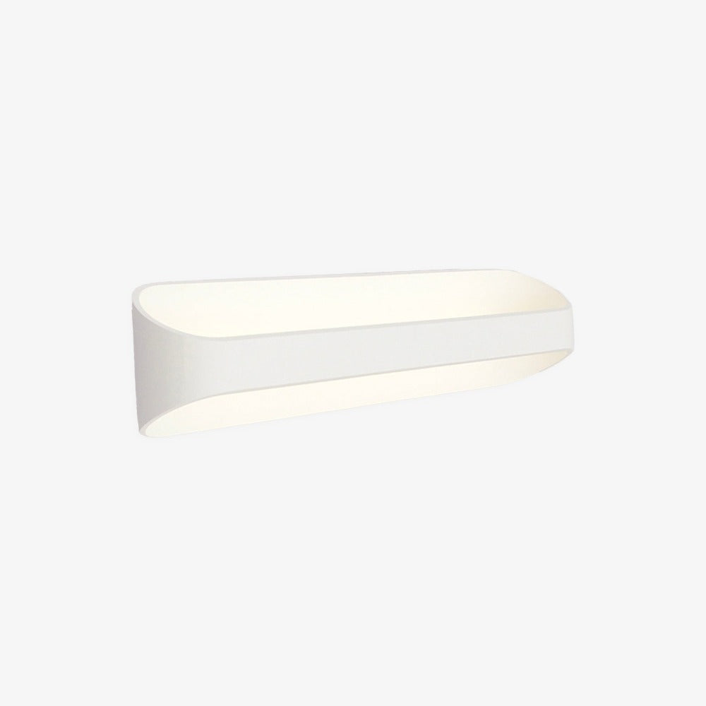 Witte aluminium LED wandlamp met applicatieontwerp