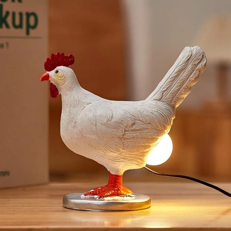 ChickenLamp Grappige Tafellamp In De Vorm Van Een Kip LED Nachtlamp Voor Sfeervolle Decoratie En Origineel Cadeau