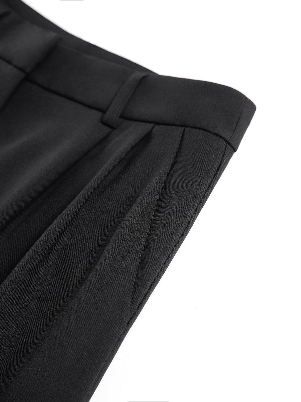 Dames Wijde Pantalon Hoge Taille Geplooide Voorkant Tailored Fit Elegante Stijl voor Casual en Formele Gelegenheden