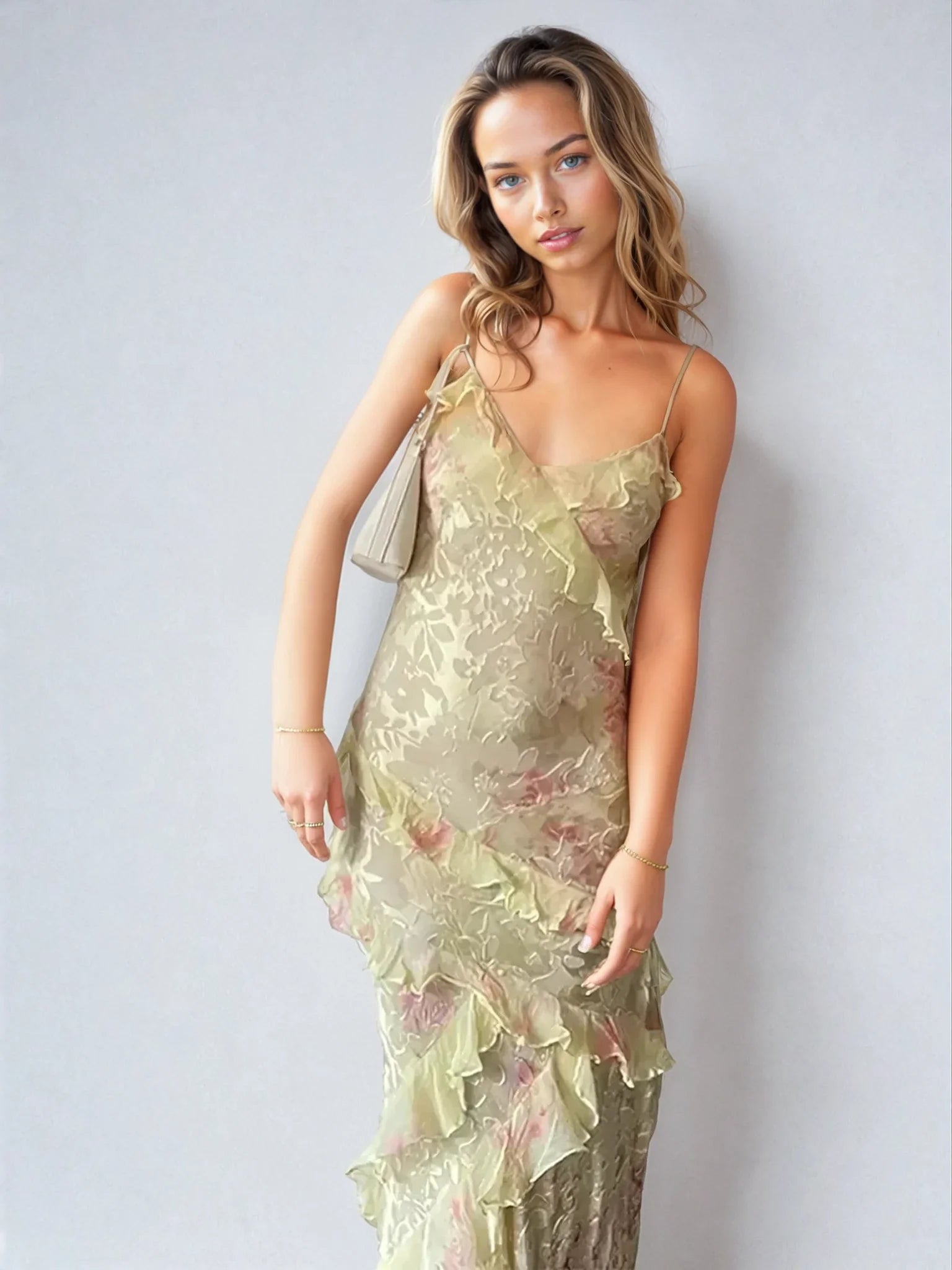 Lange Zomerjurk | Pastelkleurig | Mesh | Romantisch en Licht