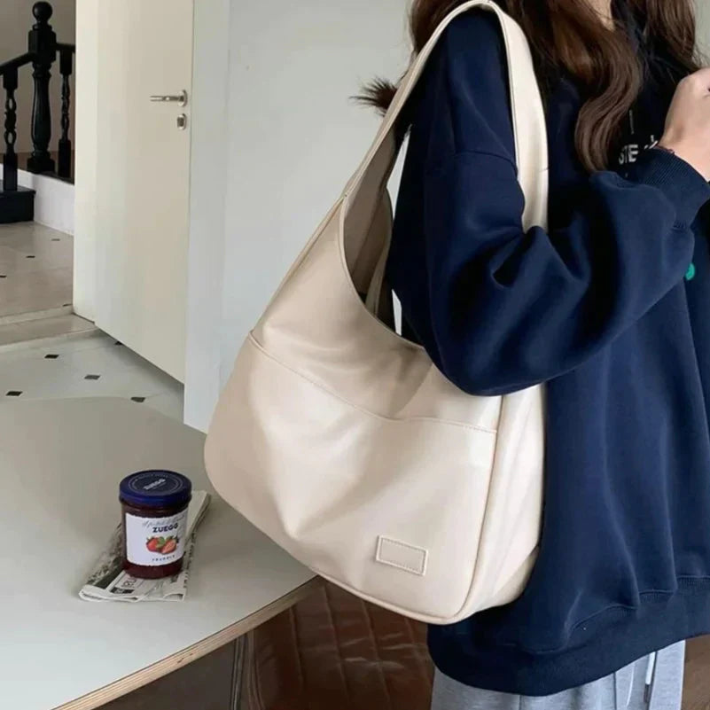 Maya Vegan leren hobo tas