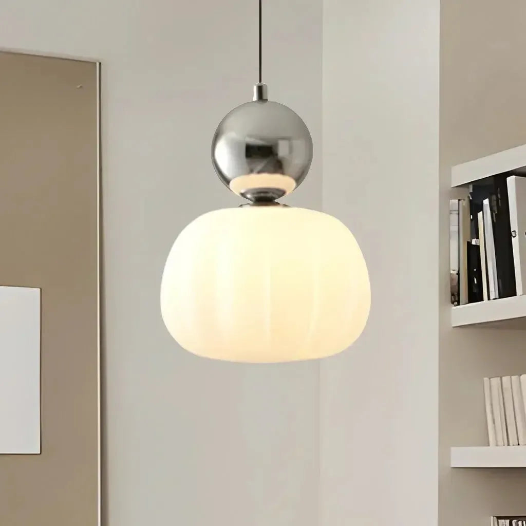Hanglamp Metaal Crème Sfeerverlichting Voor Moderne Ruimtes