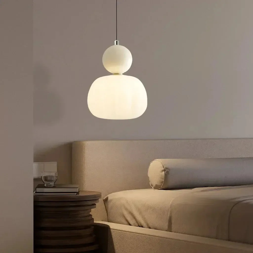 Hanglamp Metaal Crème Sfeerverlichting Voor Moderne Ruimtes