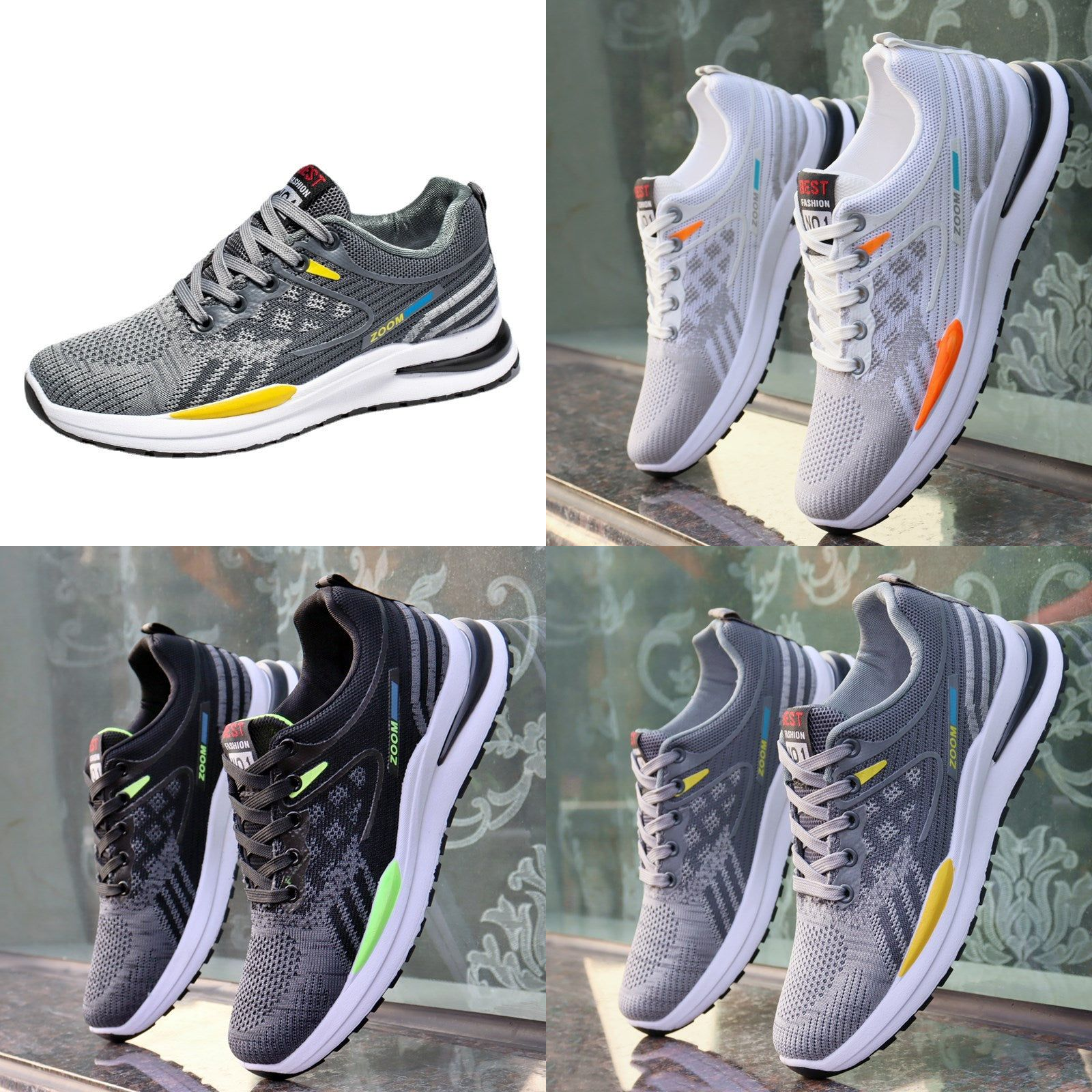 Adam ademende mesh sneakers voor heren