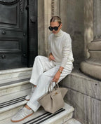 Elysia - Luxe Oversized Schoudertas met Gouden Sluiting