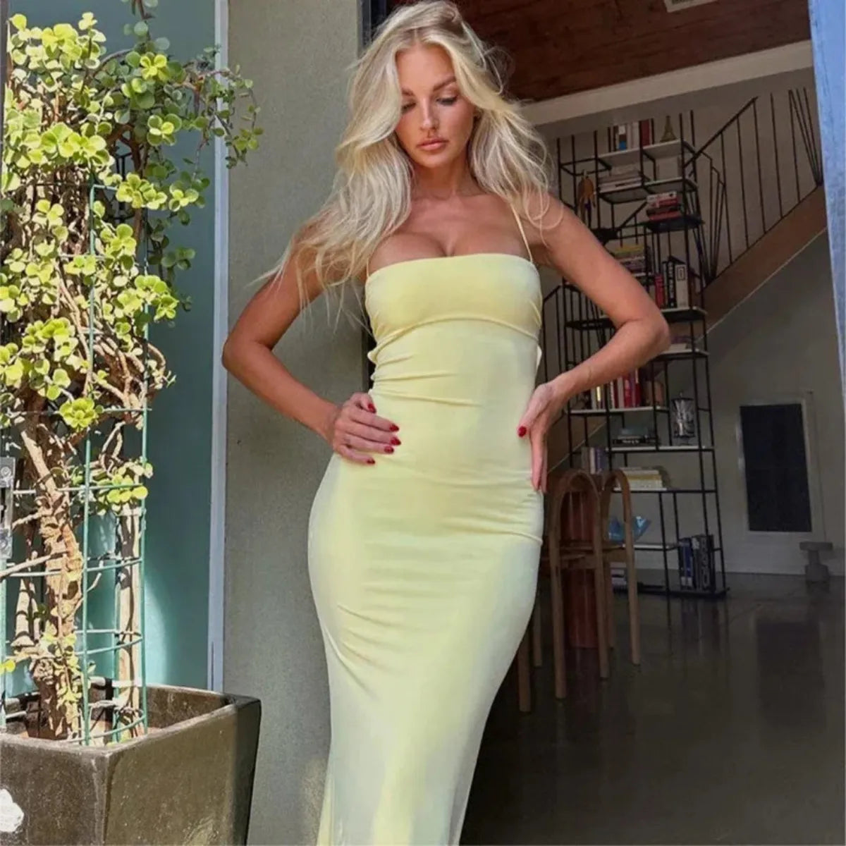 Bodycon maxi-jurk 4