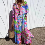Boho maxi-jurk met V-hals voor dames 2