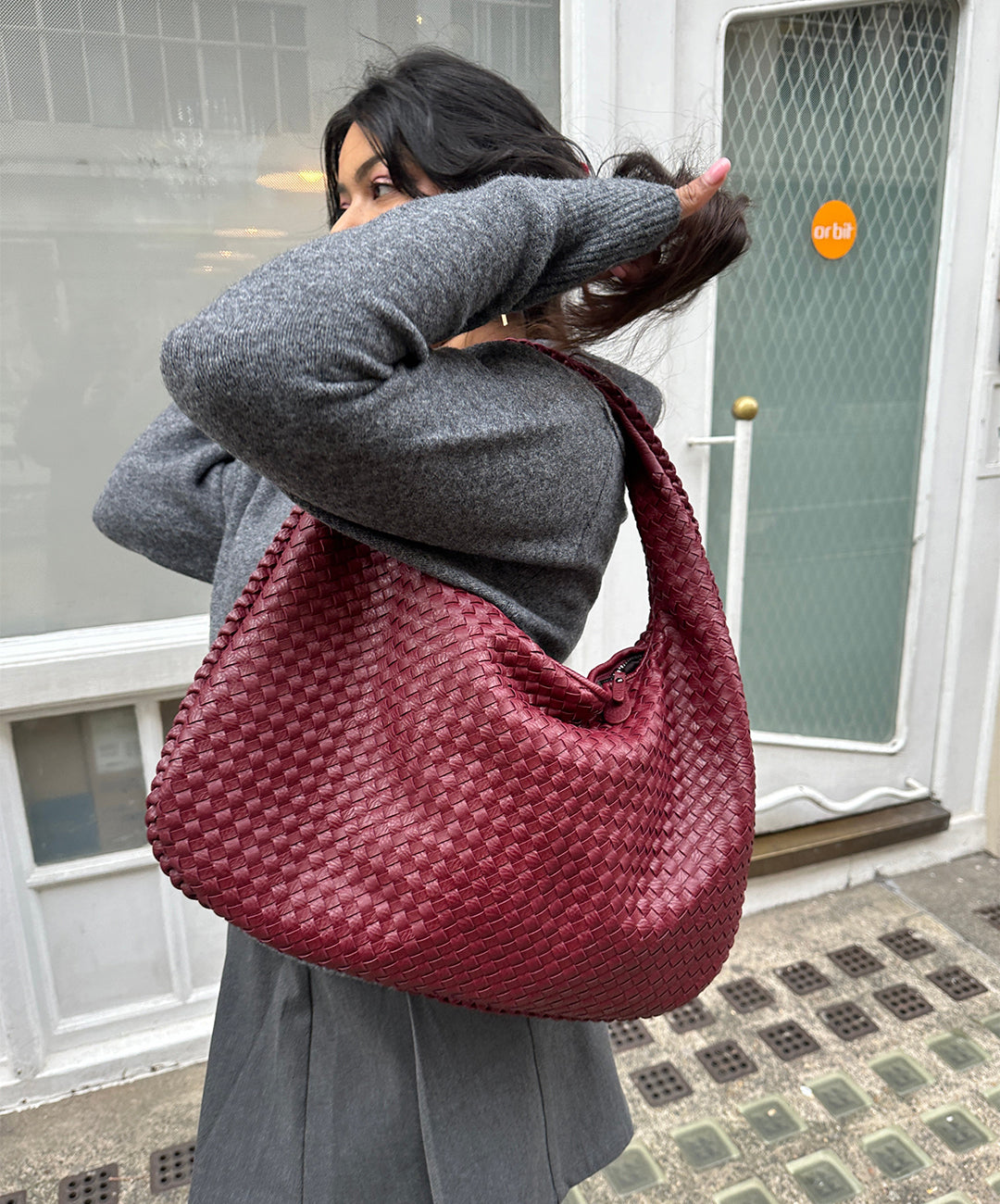 Giorgio Serafini | Kersenrode hobo-tas
