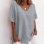 Briget | Luchtige Linnen T-Shirt – Tijdloze Comfort & Elegantie 1