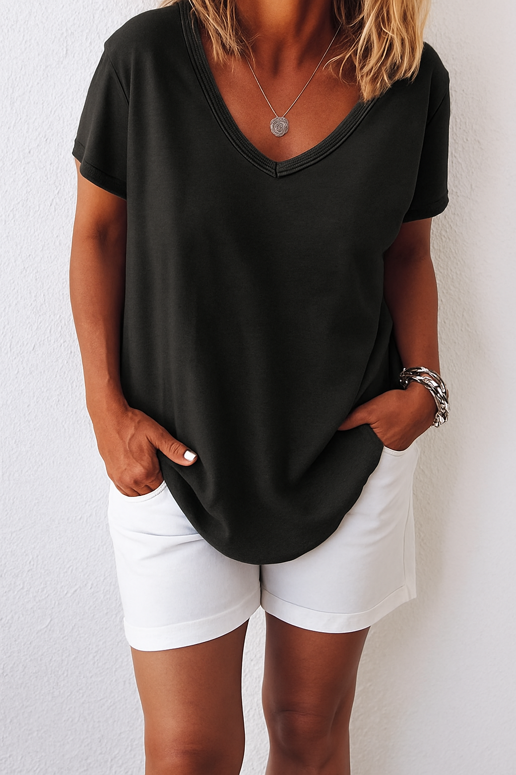 Briget | Luchtige Linnen T-Shirt – Tijdloze Comfort & Elegantie 6