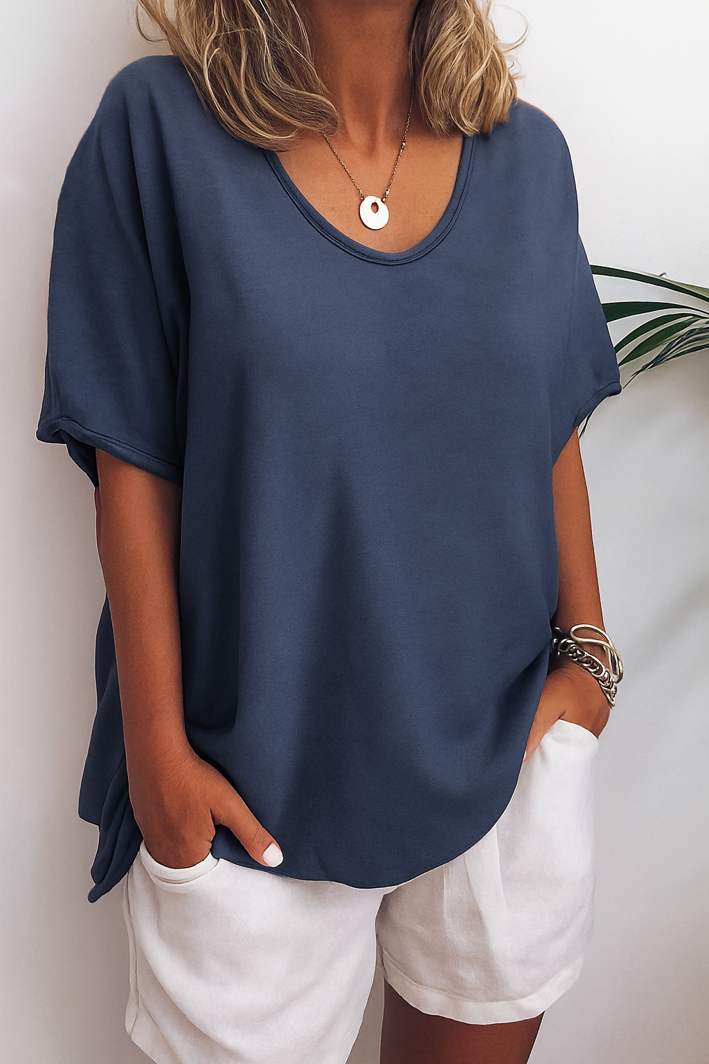 Briget | Luchtige Linnen T-Shirt – Tijdloze Comfort & Elegantie 7