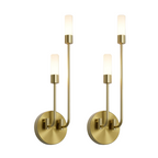 BrilloLux - Elegante LED Wandlamp met 2 Lichten in Goud