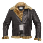 Bomberjack Van Schapenwol Met Shearling En Riemen En Kraag - Winterjas Heren