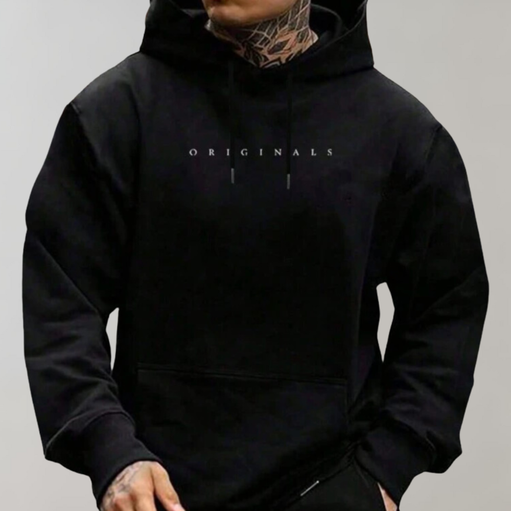 Hoodie Heren Casual Capuchon Met Trekkoord En Kangoeroezak