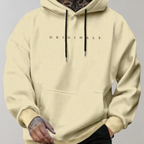 Hoodie Heren Casual Capuchon Met Trekkoord En Kangoeroezak
