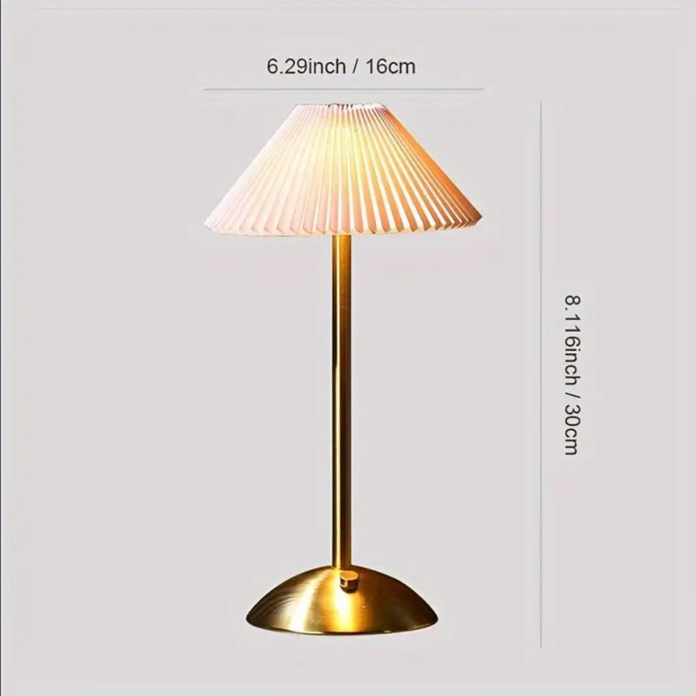 GloNova I Draadloze Tafellamp met Touchbediening – Modern Zwart Design voor Thuis