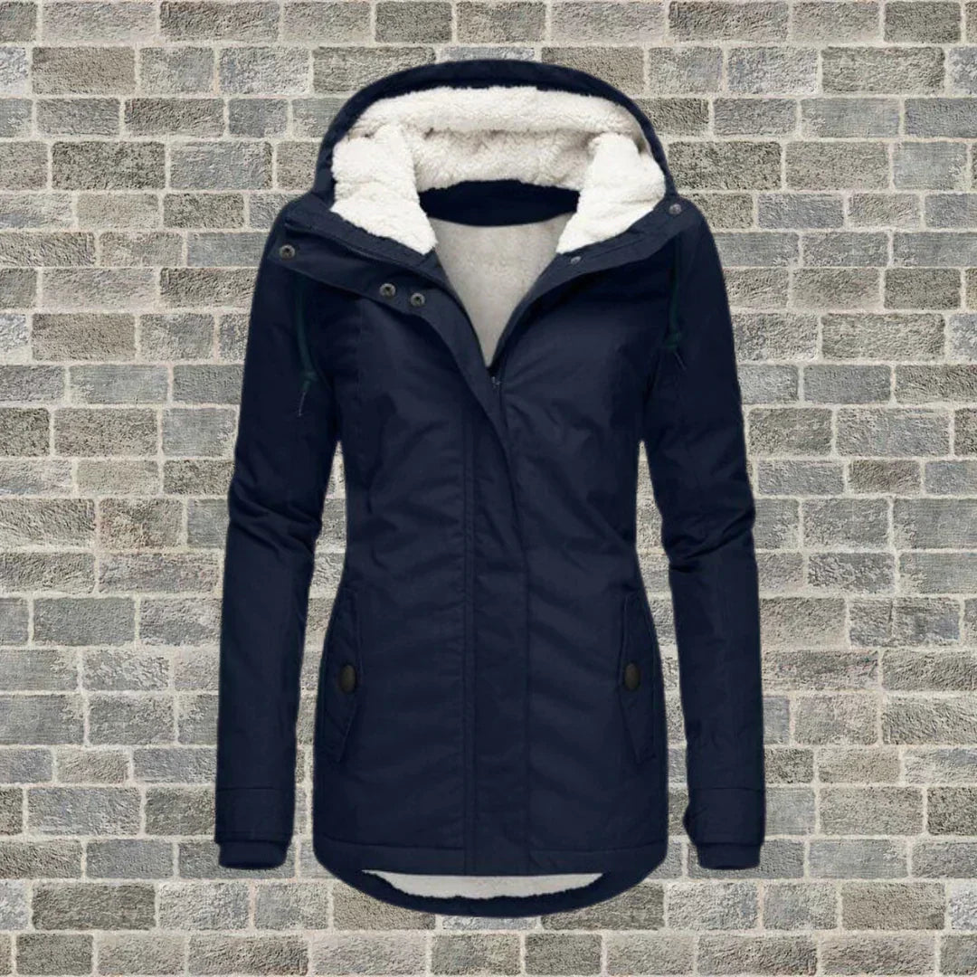 Jas Met Capuchon Voor Winter En Herfst Met Warm Materiaal - Winterjas Dames