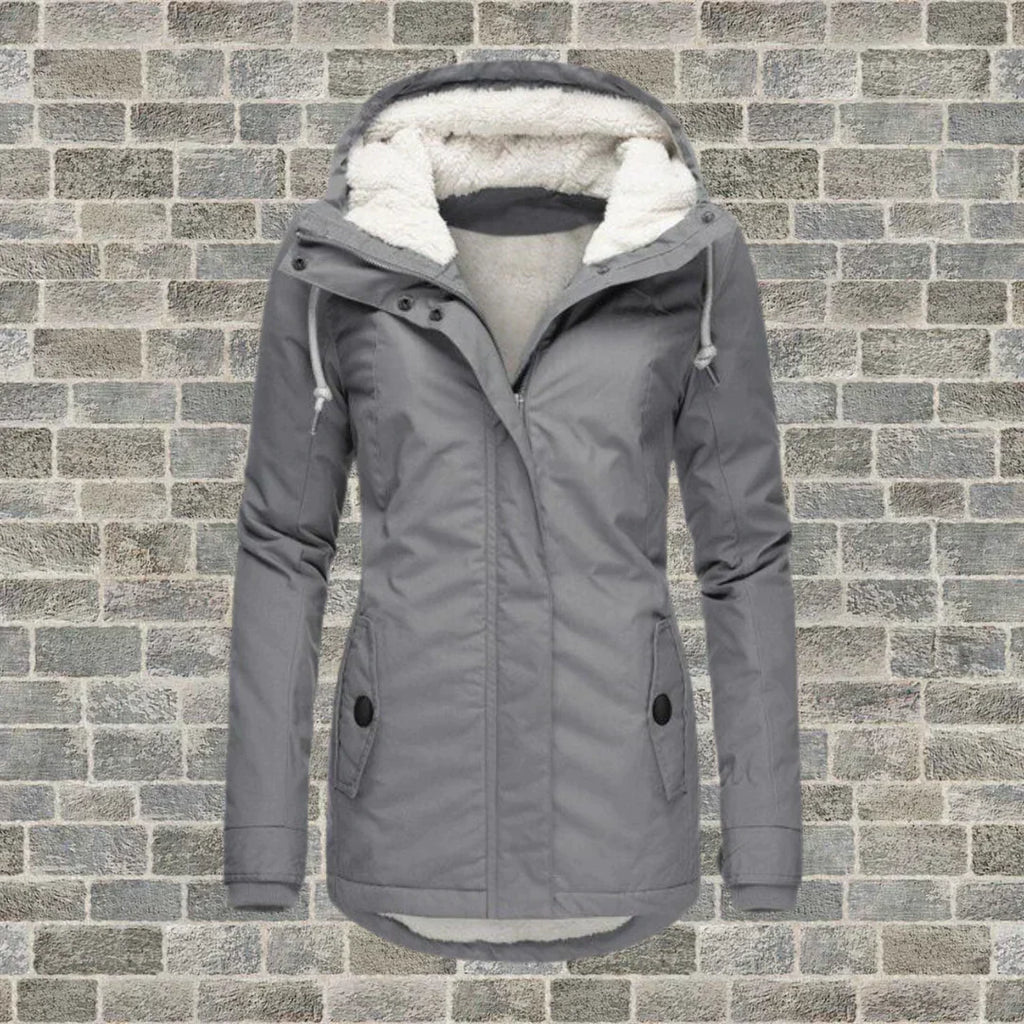 Jas Met Capuchon Voor Winter En Herfst Met Warm Materiaal - Winterjas Dames
