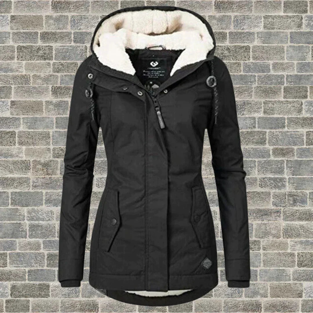 Jas Met Capuchon Voor Winter En Herfst Met Warm Materiaal - Winterjas Dames