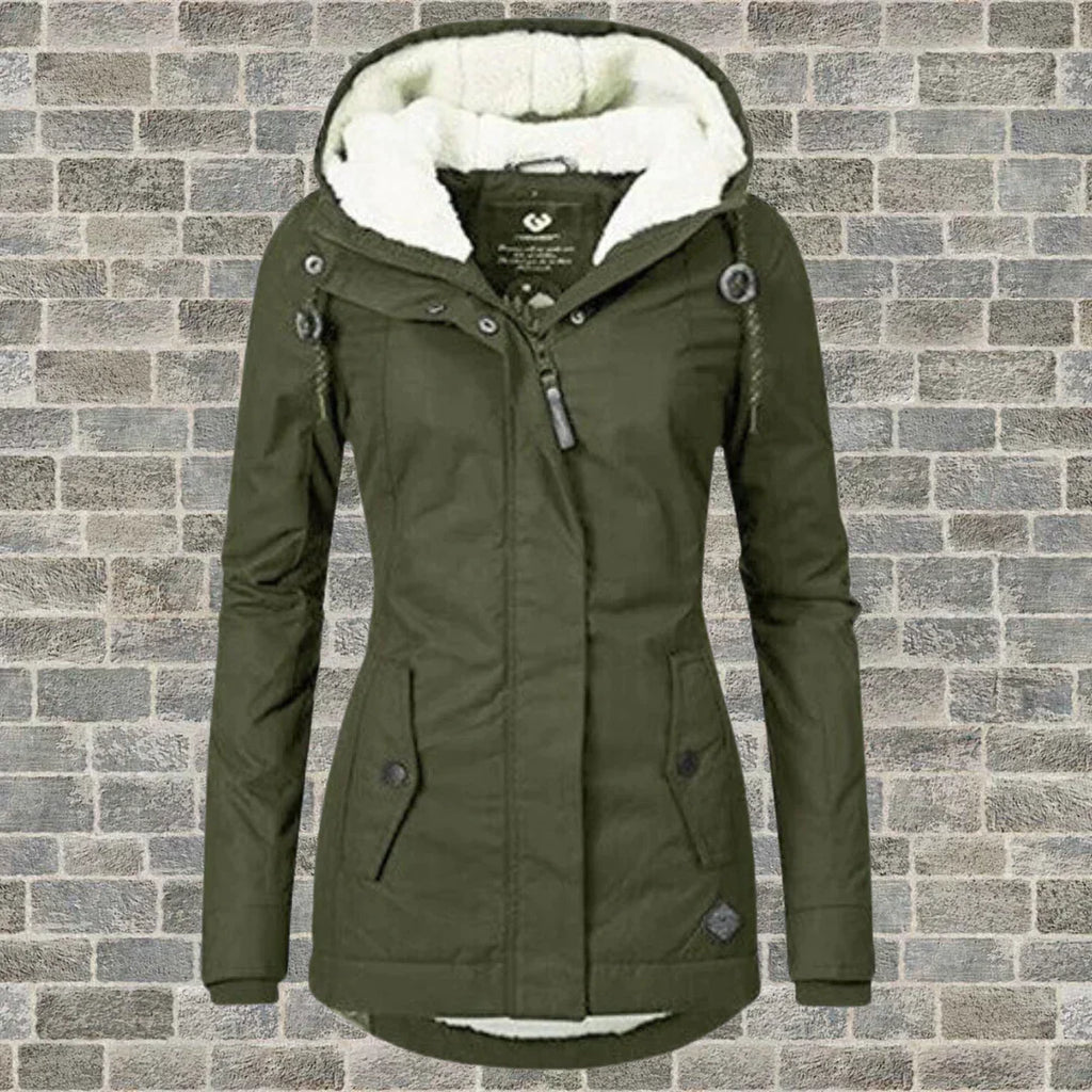 Jas Met Capuchon Voor Winter En Herfst Met Warm Materiaal - Winterjas Dames