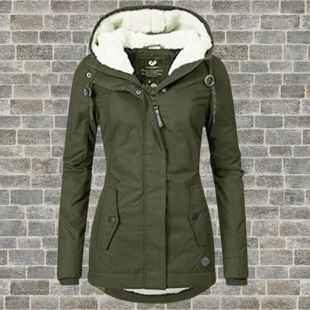 Jas Met Capuchon Voor Winter En Herfst Met Warm Materiaal - Winterjas Dames