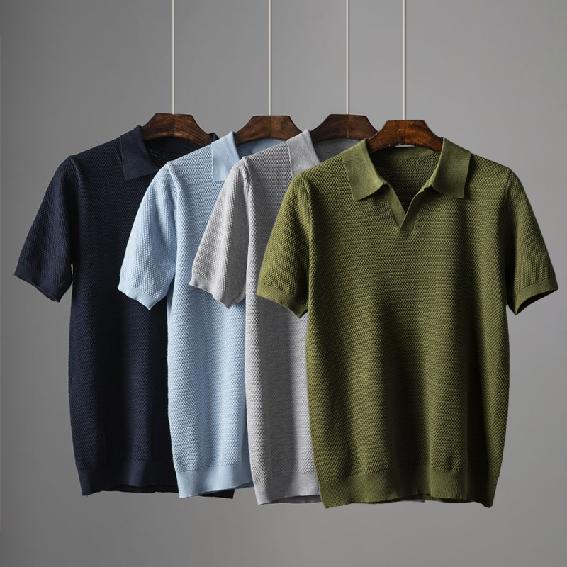 Casual Korte Mouwen Polo Shirt voor Heren