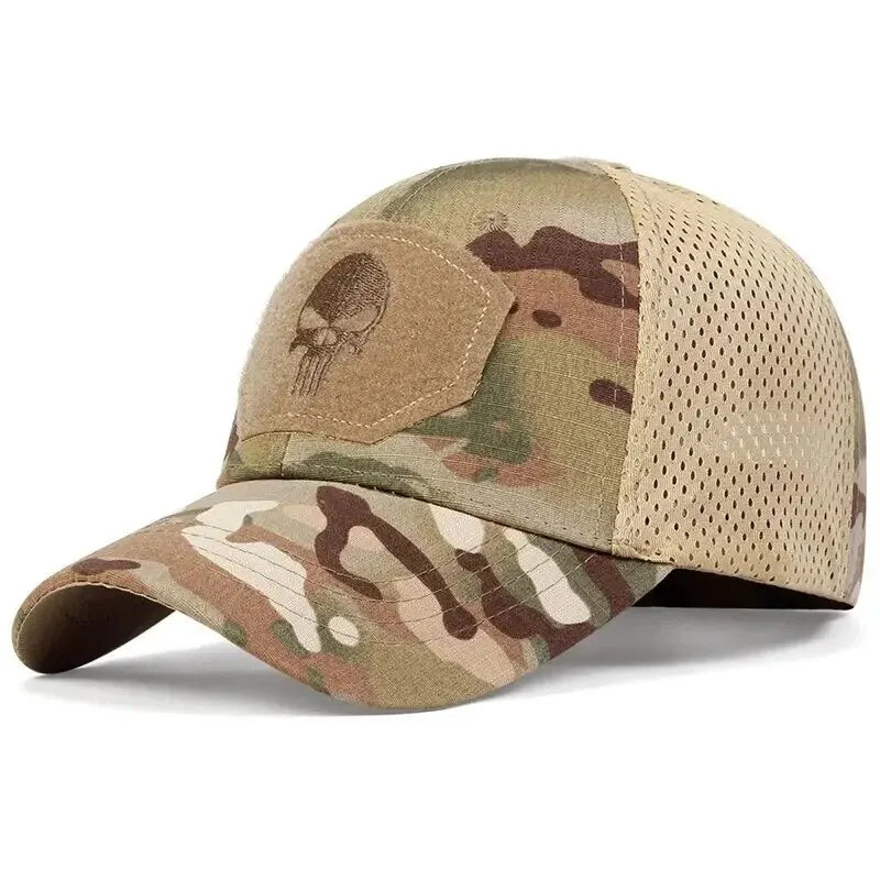 Ademende Camouflage Zonnehoed van Polyester