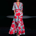 Cassidy - Elegante maxi-jurk met bloemenprint 0