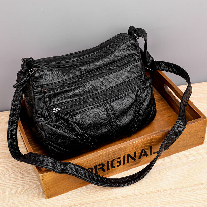 Casual Crossbody Tas Dames van Zacht PU Leer met Meerdere Vakken 3