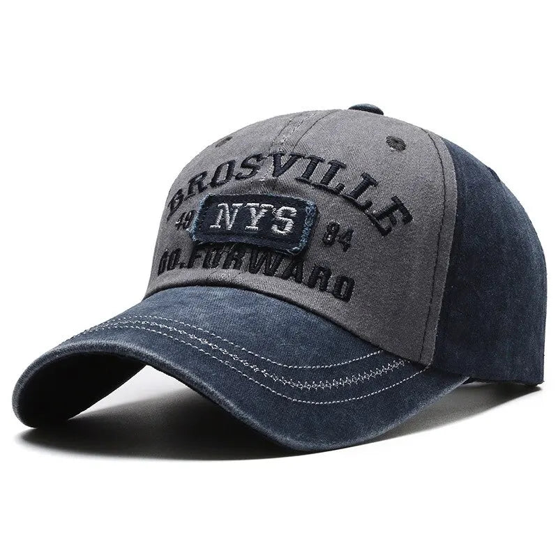 Casual Katoenen Baseball Cap Voor Mannen Geborduurd In Verschillende Kleuren Met Comfortabele Pasvorm