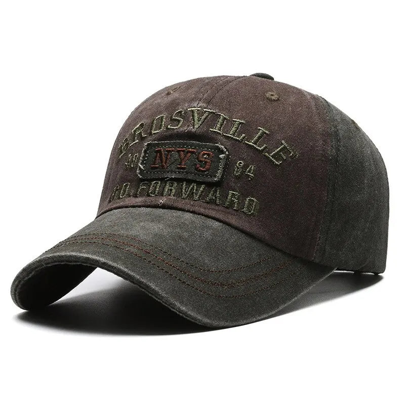 Casual Katoenen Baseball Cap Voor Mannen Geborduurd In Verschillende Kleuren Met Comfortabele Pasvorm