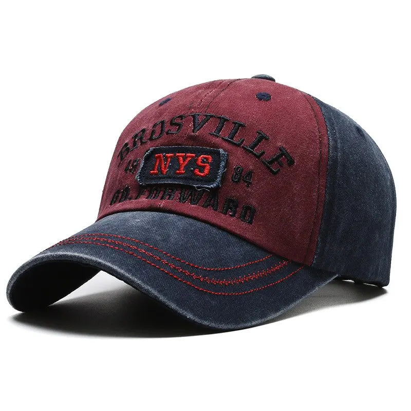 Casual Katoenen Baseball Cap Voor Mannen Geborduurd In Verschillende Kleuren Met Comfortabele Pasvorm