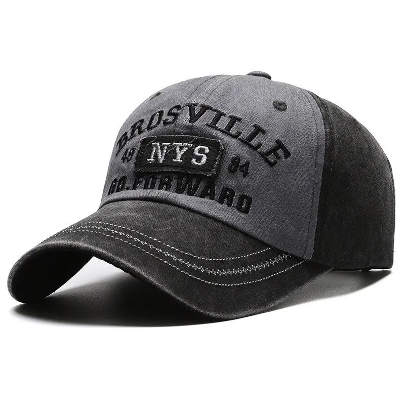 Casual Katoenen Baseball Cap Voor Mannen Geborduurd In Verschillende Kleuren Met Comfortabele Pasvorm
