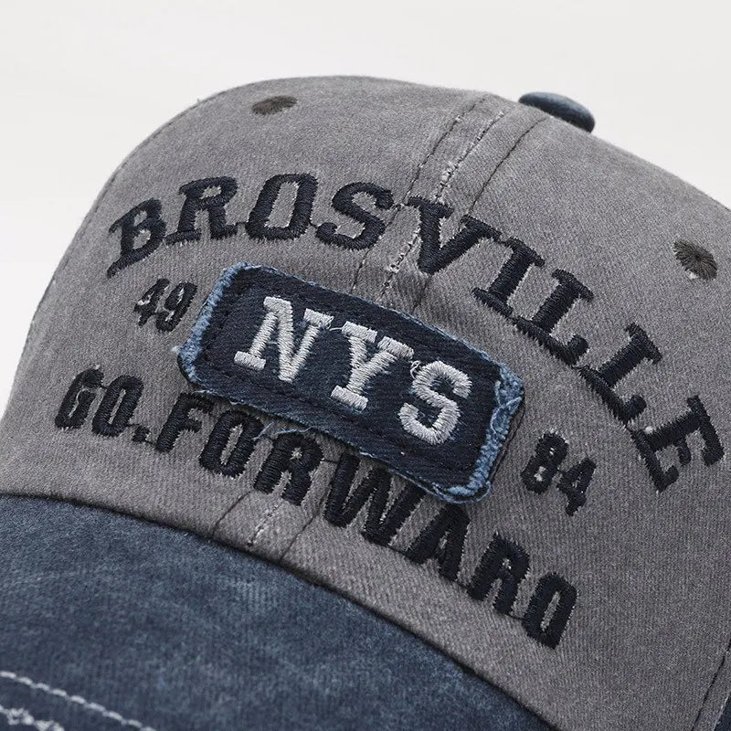 Casual Katoenen Baseball Cap Voor Mannen Geborduurd In Verschillende Kleuren Met Comfortabele Pasvorm