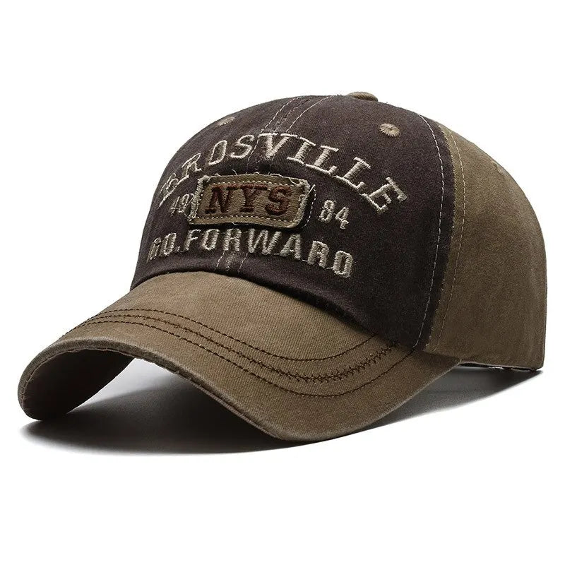 Casual Katoenen Baseball Cap Voor Mannen Geborduurd In Verschillende Kleuren Met Comfortabele Pasvorm
