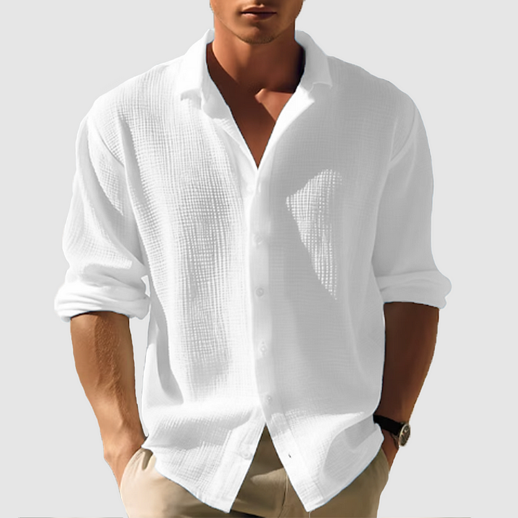 Casual overhemd met knoopjes voor heren | Zomer 1