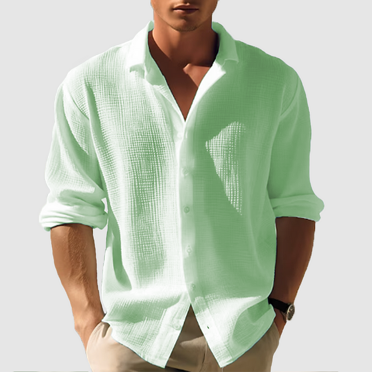 Casual overhemd met knoopjes voor heren | Zomer 2