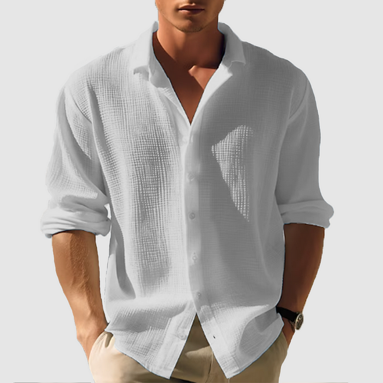 Casual overhemd met knoopjes voor heren | Zomer 4