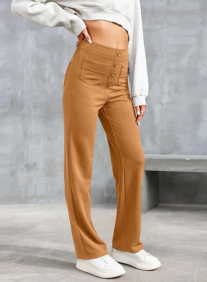 Casual stretchbroek met hoge taille 11