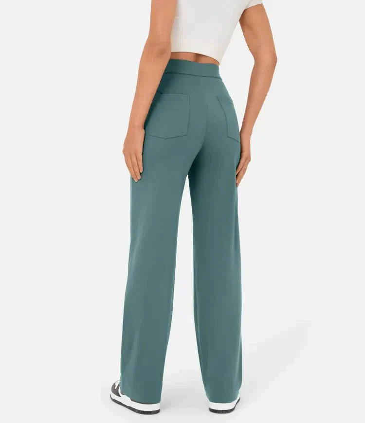 Casual stretchbroek met hoge taille 2
