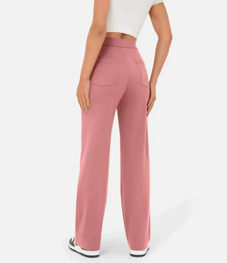 Casual stretchbroek met hoge taille 6
