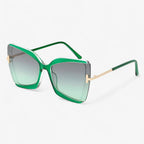 Cat-eye Zonnebril met T-frame en Oversized Glazen – Kleurrijk Design 4