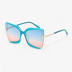 Cat-eye Zonnebril met T-frame en Oversized Glazen – Kleurrijk Design 5