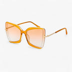 Cat-eye Zonnebril met T-frame en Oversized Glazen – Kleurrijk Design 6