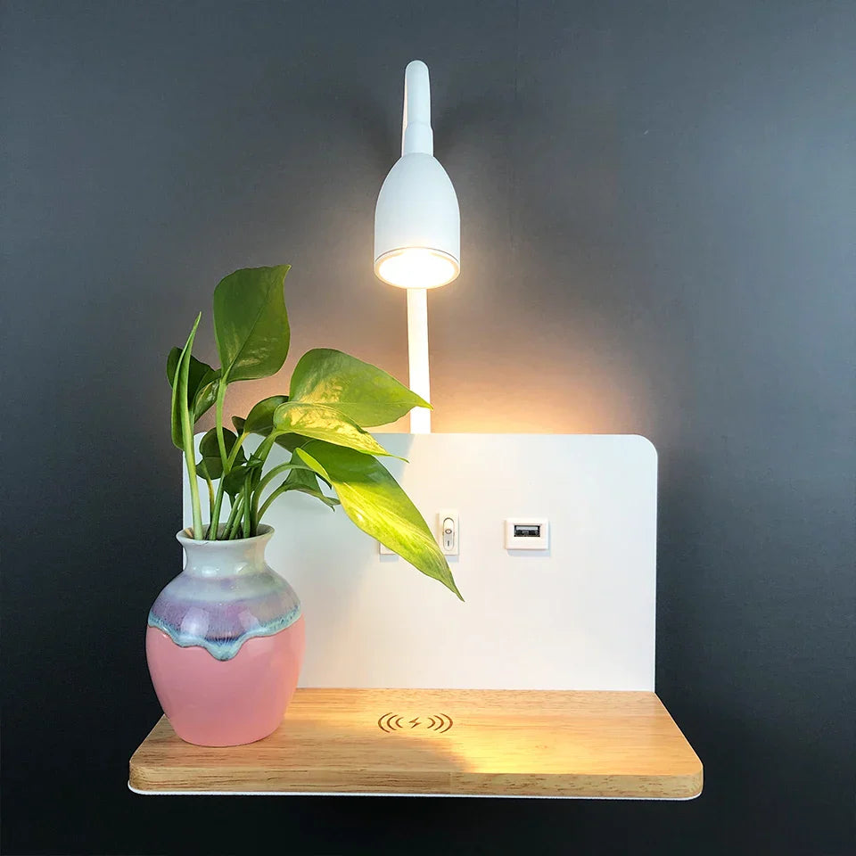 ChargeGlow | LED Wandlamp met USB-4
