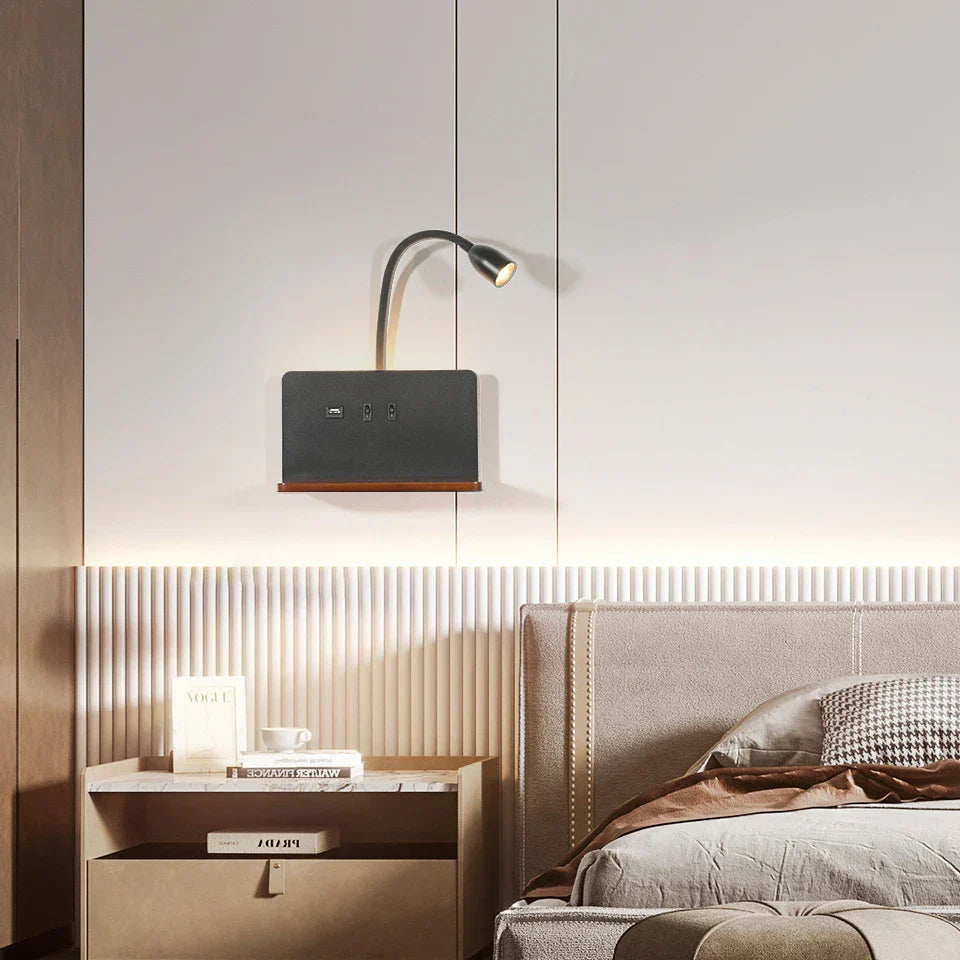 ChargeGlow | LED Wandlamp met USB-5
