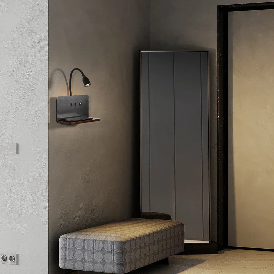 ChargeGlow | LED Wandlamp met USB-6